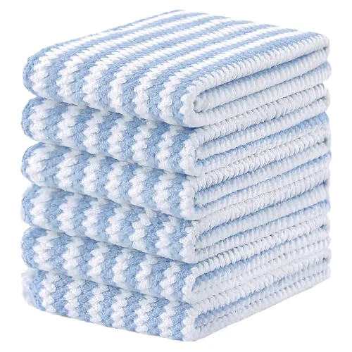 High-Grade 6 Pack Coral Velvet Kitchen Towels 6 Count Official