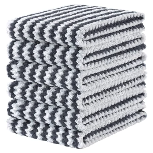 Healthy 6 Pack Coral Velvet Kitchen Towels 6 Count Next-Generation