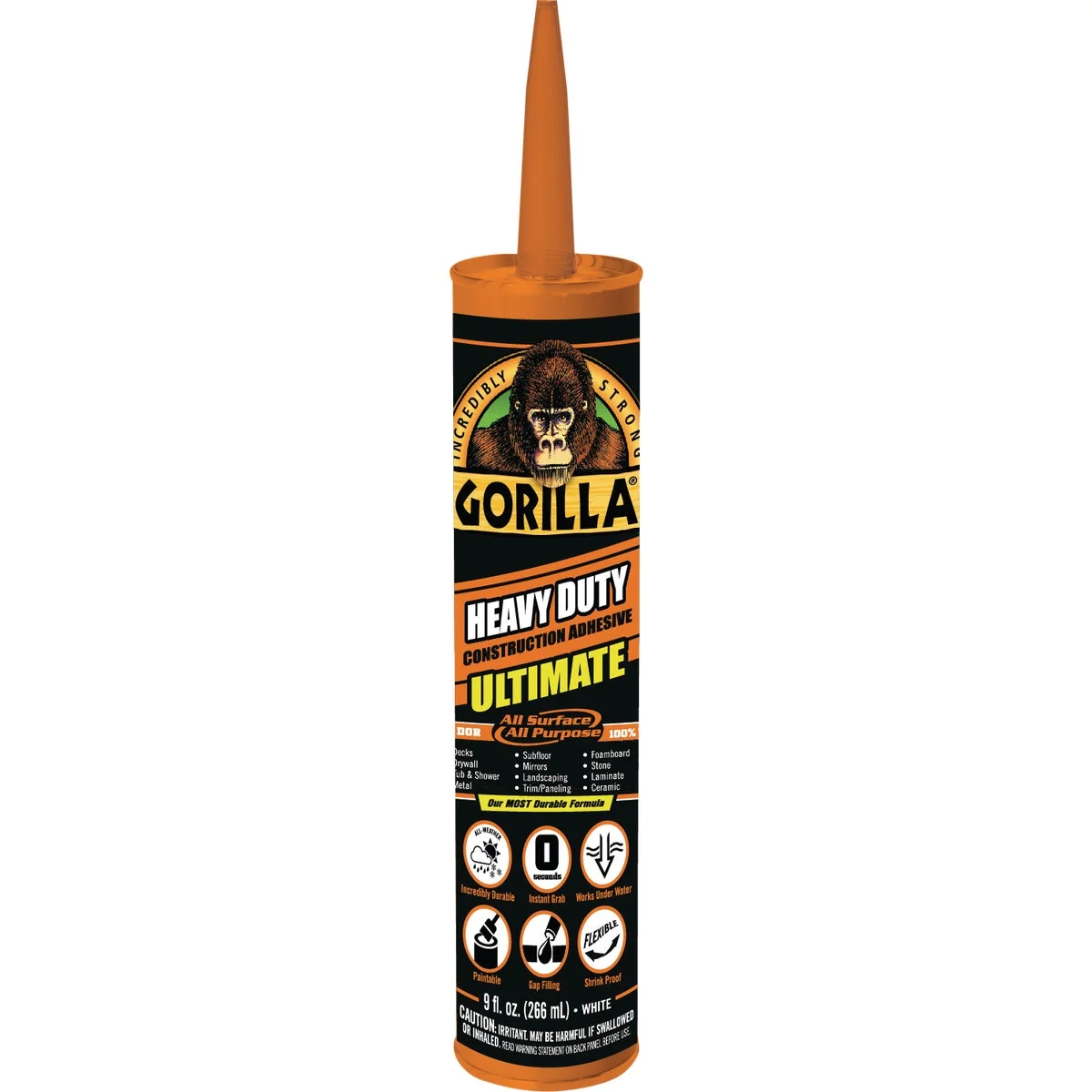 Exclusive Gorilla 9 Oz. Heavy Duty Construction Adhesive Efficient