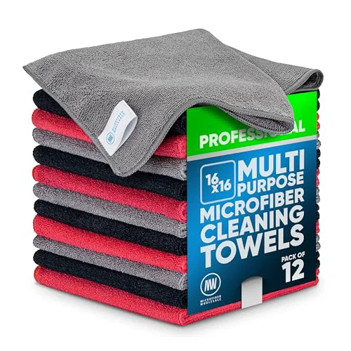 High-Grade MW Pro Microfiber Cleaning Cloth 11.97 Count Pure