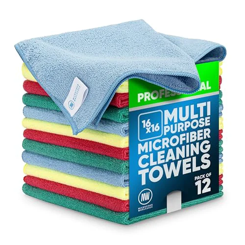 Powerful MW Pro Microfiber Cleaning Cloth 12 Count Elite
