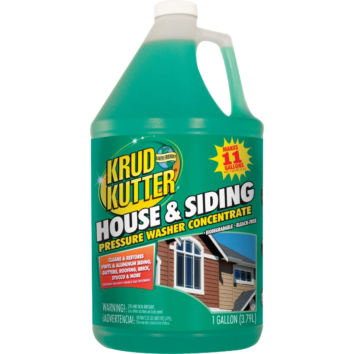 Detailed Krud Kutter 1 Gal. House and Siding Cleaner Pressure Washer Concentrate 1 Gal. Natural