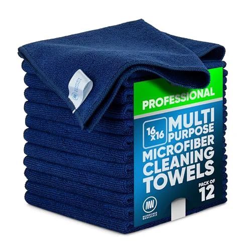 Verified MW Pro Multi Surface Microfiber Towel 12 Count Efficient