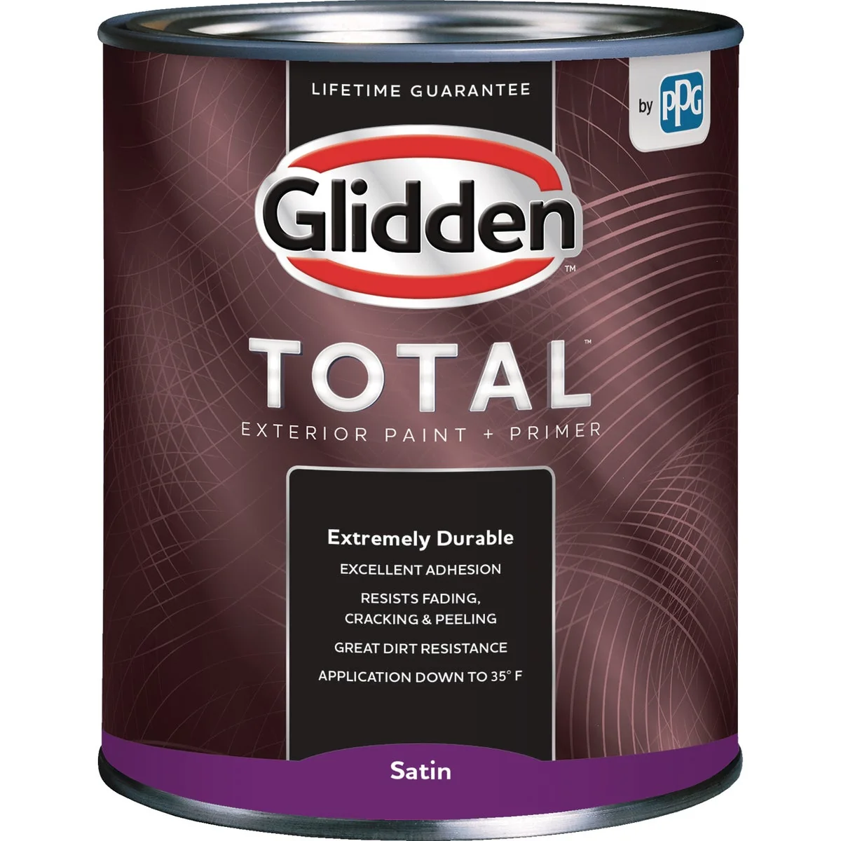 Consistent Glidden Total Exterior Paint Primer Satin White Pastel Base Quart Stylish