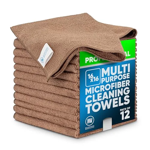 Professional MW Pro Microfiber Cleaning Cloth 12 Count Dependable