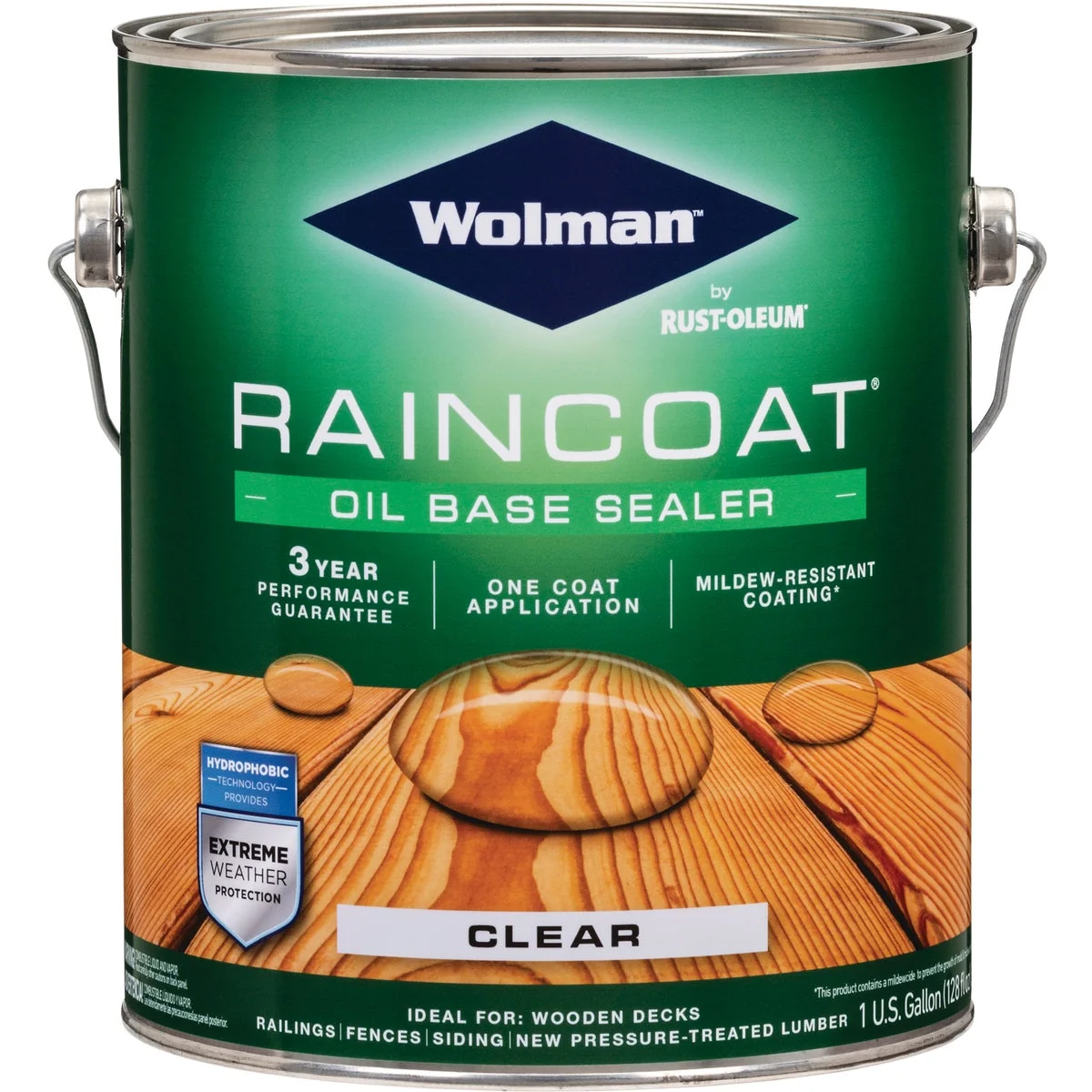 Verified Wolman RainCoat One Coat Alkyd Oil Base Clear Sealer Clear 1 Gal. Exclusive