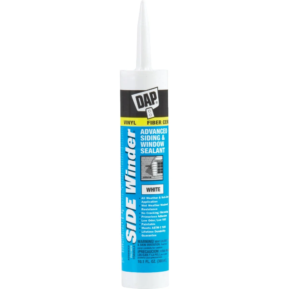 Consistent DAP Side Winder 10.1 Oz. Advanced Siding Window Polymer Sealant White