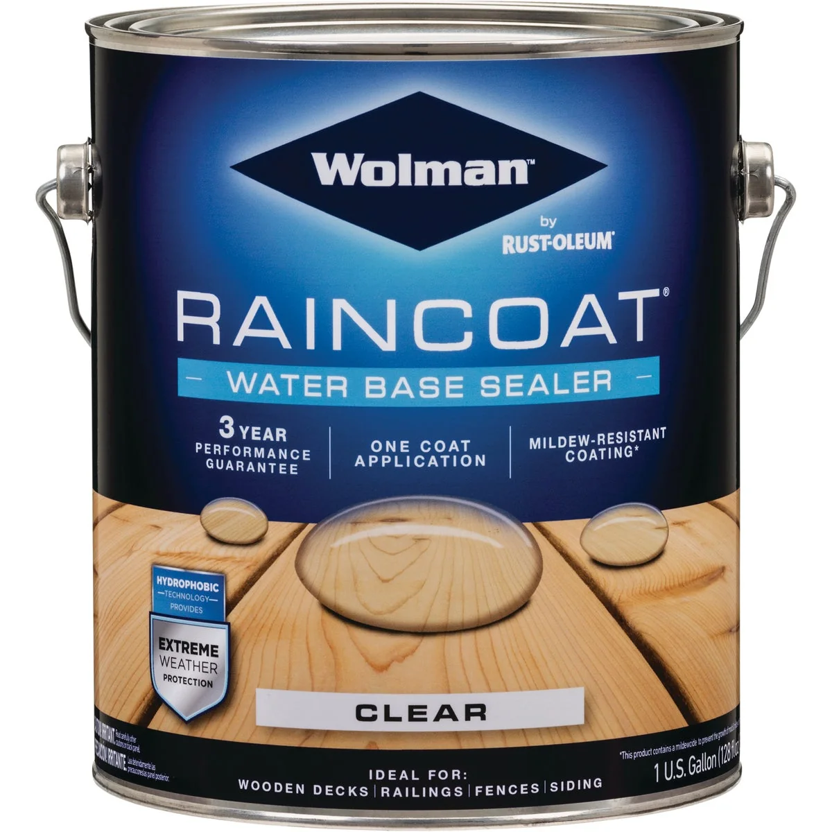 Modern Wolman RainCoat Water-Based Repellent Clear 1 Gal. Sustainable