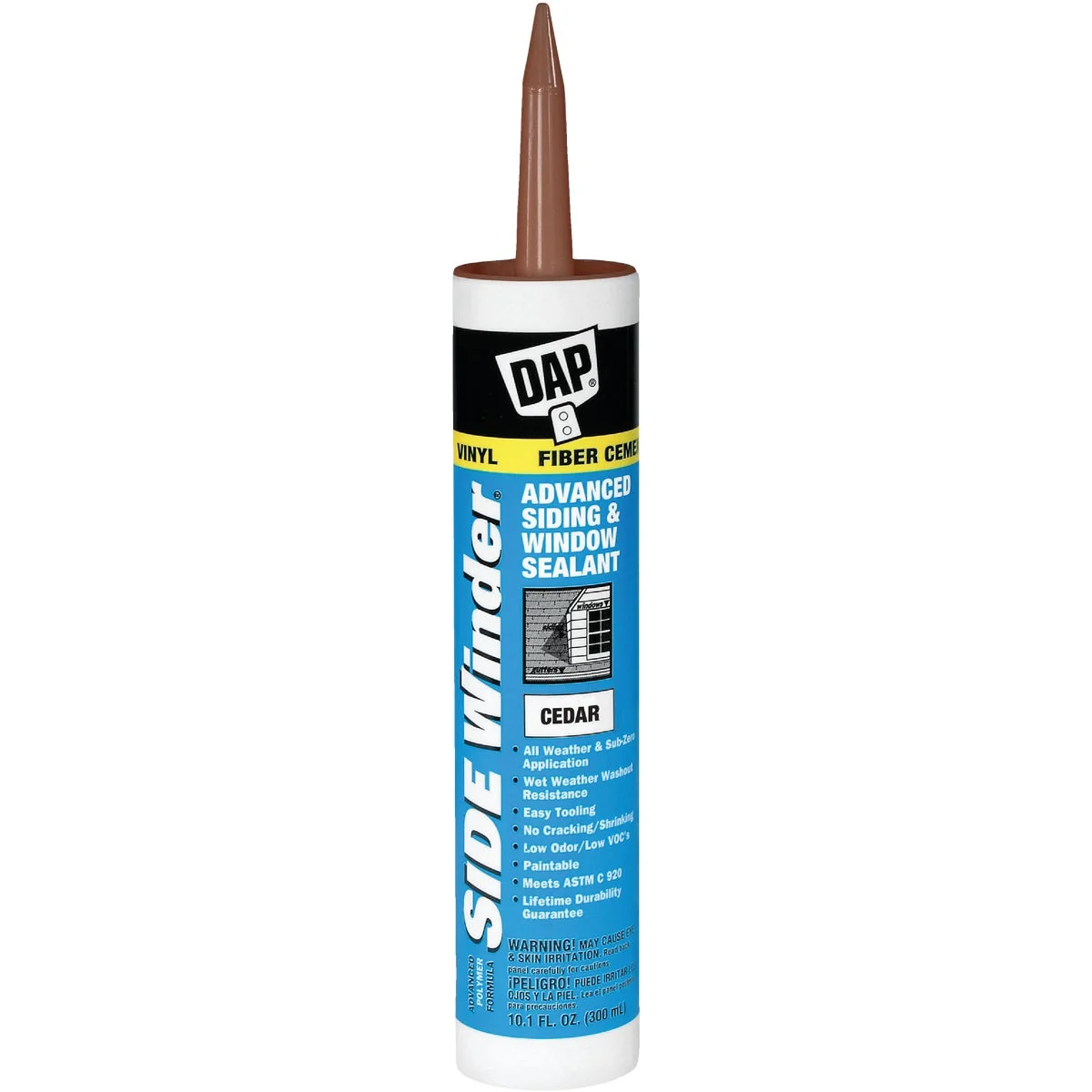 Elite DAP Side Winder 10.1 Oz. Advanced Siding Window Polymer Sealant Cedar Enhanced