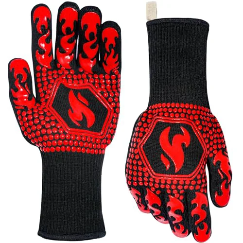 Premium Material BBQ Gloves Oven Gloves 1472℉ Extreme Heat Resistant Selected