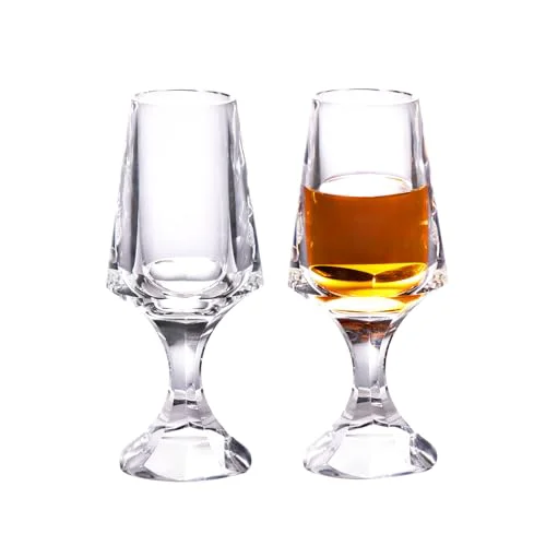 Outstanding Crystal Snifter Glasses Set of 2 Handmade Stemmed Whiskey Glass 2 Count Smart