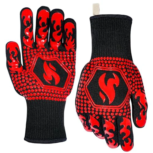 Proven BBQ Gloves BBQ Accessories 1472℉ Extreme Heat Resistant 2 Count Pure