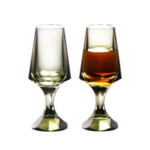 Easy-to-Use Crystal Snifter Glasses Set of 2 Hand Blown Stemmed Whiskey Glass 2 Count Top-Quality