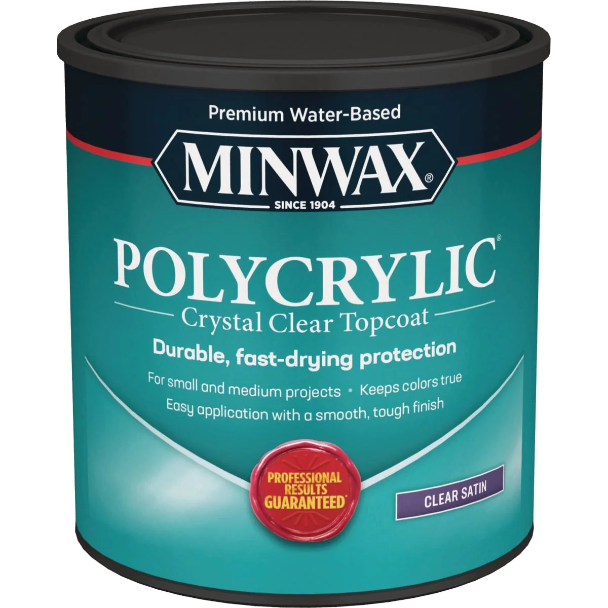 Optimized Minwax Polycrylic 1 Qt. Satin Water Based Protective Finish Unique