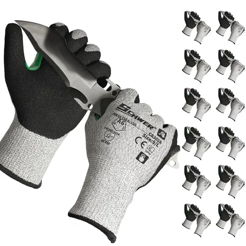 Trusted 12 Pairs A6 Cut Resistant Work Gloves 12 Count Outstanding