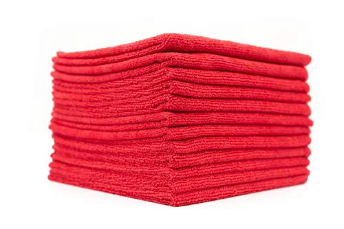 Organic All Purpose Microfiber Terry Cleaning Towels 12 Count Durable