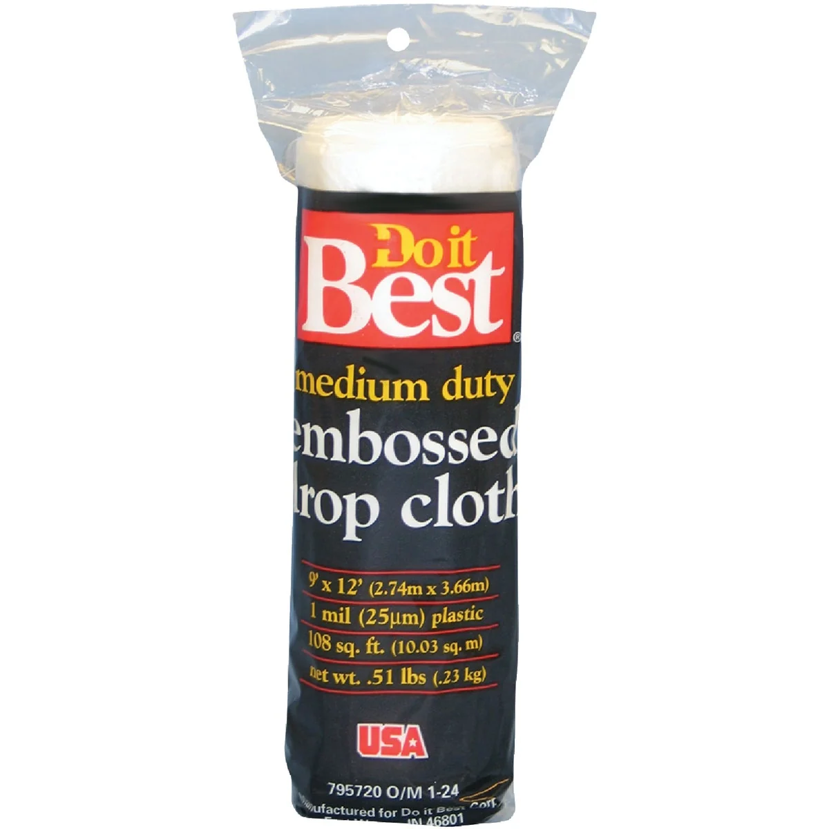 Exceptional Do it Embossed Plastic 9 Ft. x 12 Ft. 1 mil Drop Cloth Smart