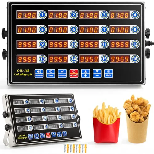 Pure 1 Pack Commercial Digital Kitchen Timer for Cooking Flexible