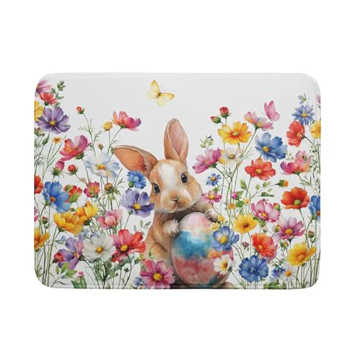 Effective Spring Easter Rabbit Egg Dish Drying Mat for Kitchen Counter Advanced