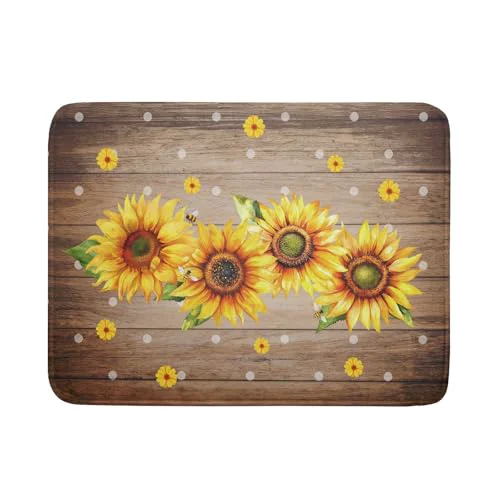 High-Performance Summer Sunflower Bee Dish Drying Mat for Kitchen Counter Proven