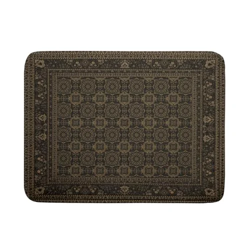 Superior Brown Antique Tabriz Rug Dish Drying Mat for Kitchen Counter Organic