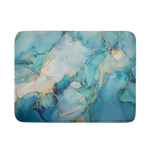 Trendy Marble Print Dish Drying Mat for Kitchen Counter Optimized