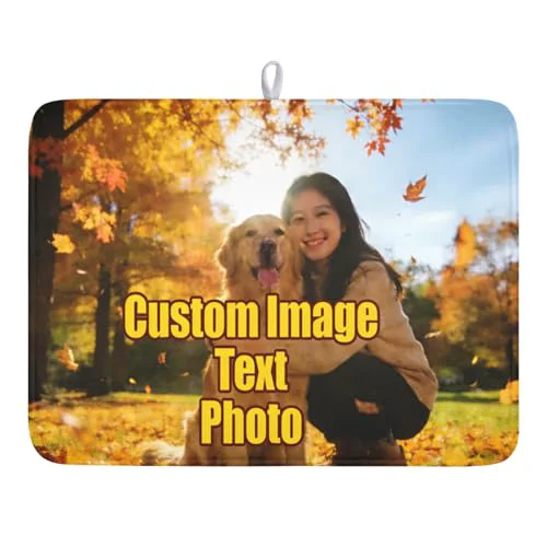 Superior Personalized Dish Drying Mat for Kitchen Counter Healthy