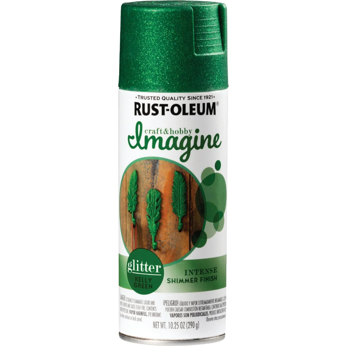 Soft Rust-Oleum Imagine Craft Hobby 10.25 Oz. Intense Kelly Green Glitter Spray Paint Relaxed