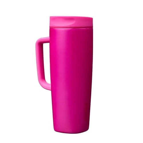 Superior SmoothSip Slider Stainless Steel Insulated Travel Mug with Handle Detailed