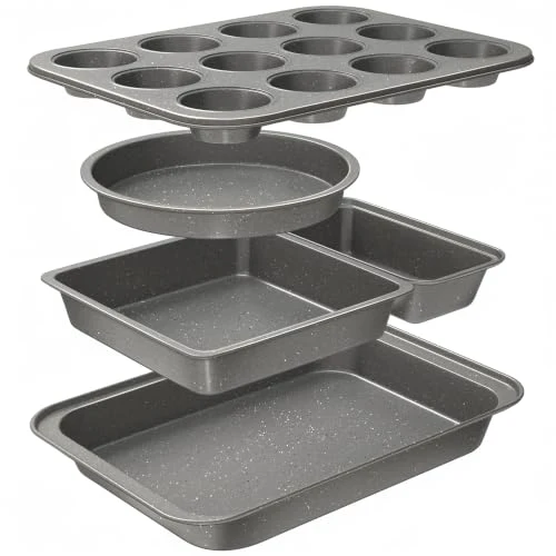 Genuine 5 Piece Baking Pans Set 5 Count Minimalist