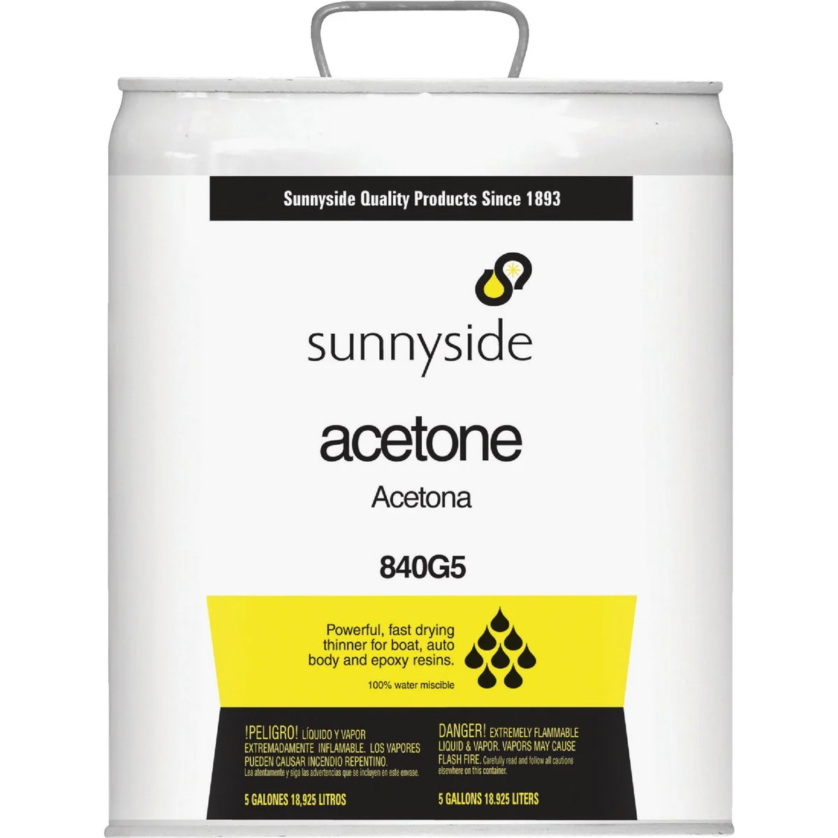 Exceptional Sunnyside Acetone 5 Gallon Recyclable