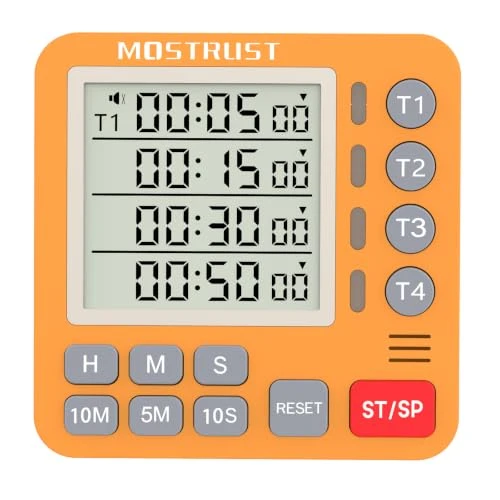 Functional Digital Dual Kitchen Timer Efficient