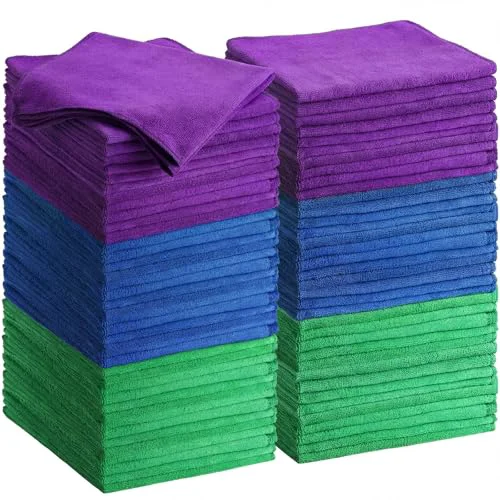 Pure Car Microfiber Clean Cloths 60 Count Expertly Made