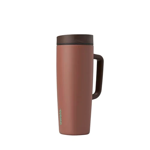 Easy-to-Use SmoothSip Slider Stainless Steel Insulated Travel Mug with Handle Smart