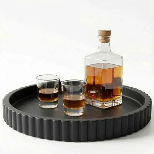 Pure 13 Inch Round Coffee Table Tray Relaxed