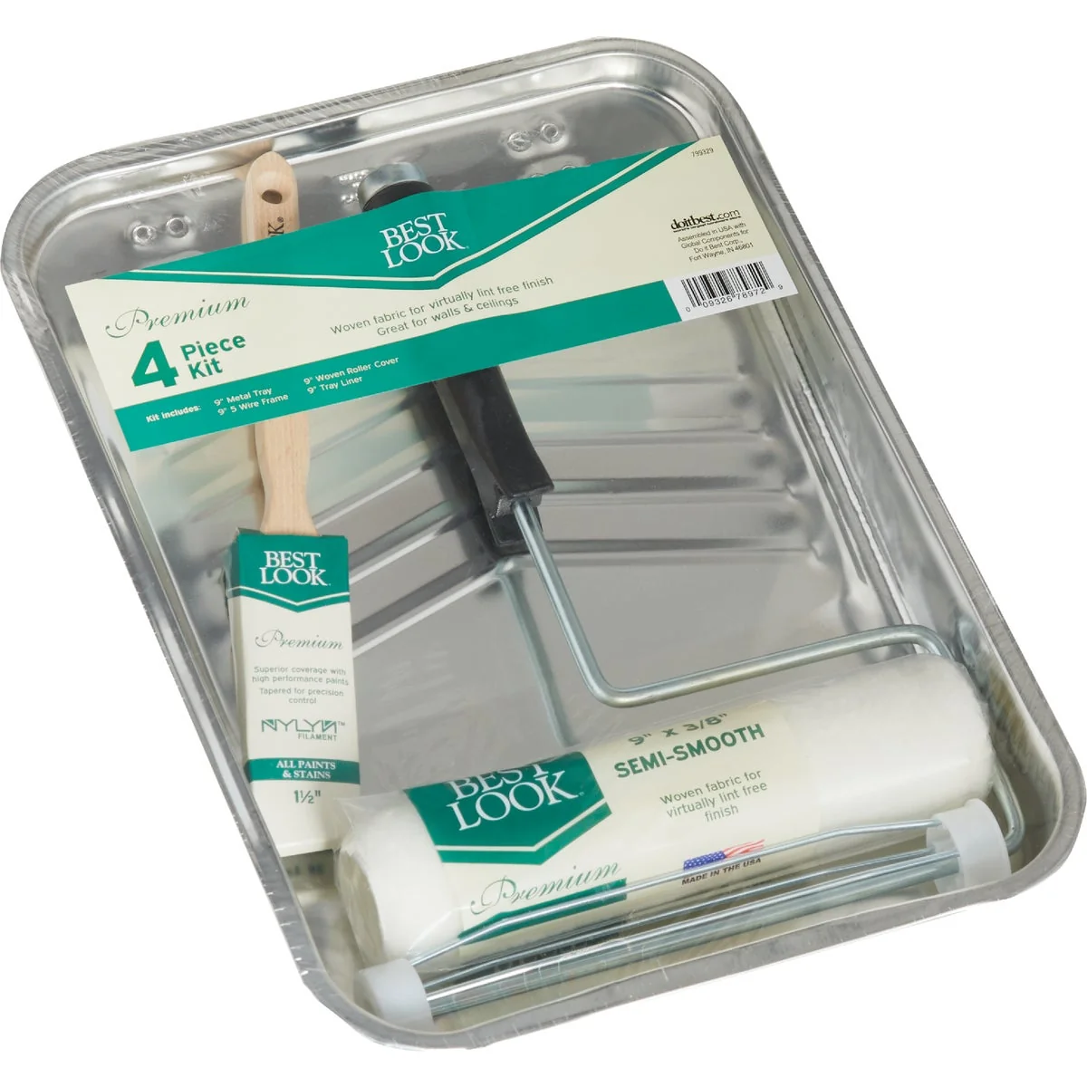 Fine Crafted Look Premium Roller Tray Set 4-Piece Contemporary