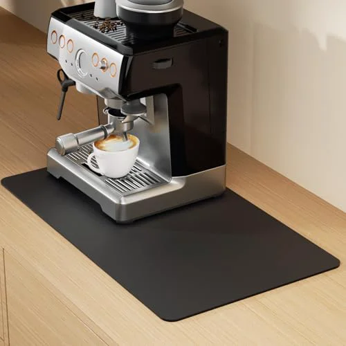 Minimalist Coffee Mat Hide Stain Rubber Sustainable