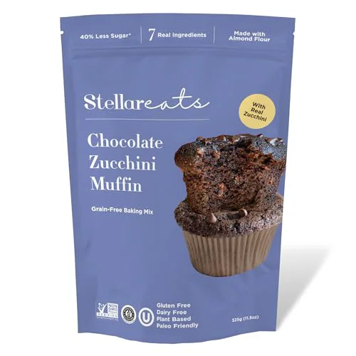 Expertly Made Grain Chocolate Zucchini Muffin Baking Mix 11.5 Ounce Top-Quality