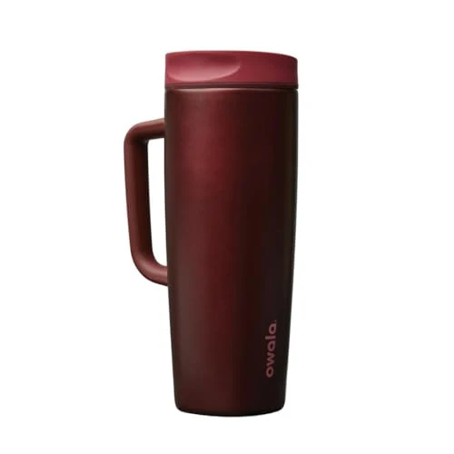 Refined SmoothSip Slider Stainless Steel Insulated Travel Mug with Handle