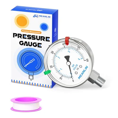 Carefully Designed 0 60Psi Liquid Filled Pressure Gauge Stainless Steel 2.5 FACE DIAL 1 Optimized