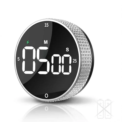 Easy-to-Use Rechargeable Magnetic Kitchen Timer Superior