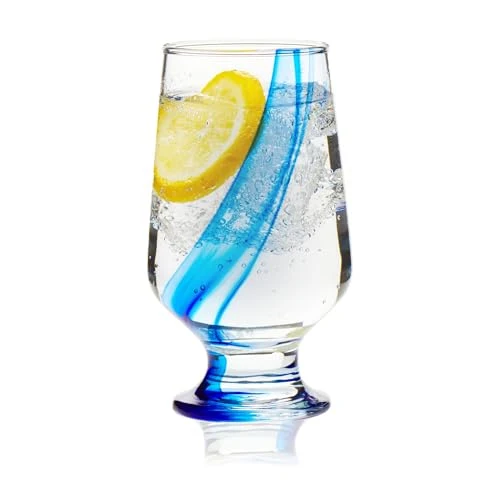 Official Blue Ribbon Goblet Glasses 8 Count First-Class