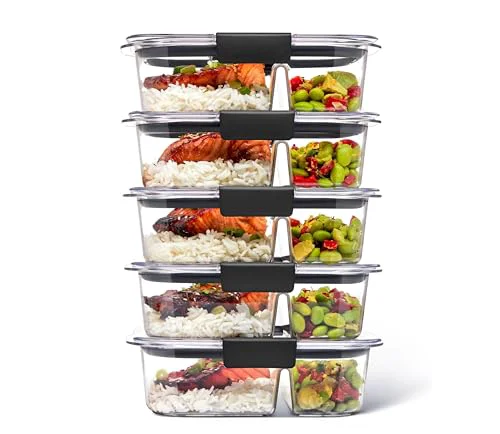 Premium Brilliance Meal Prep Containers 5 Count Clean