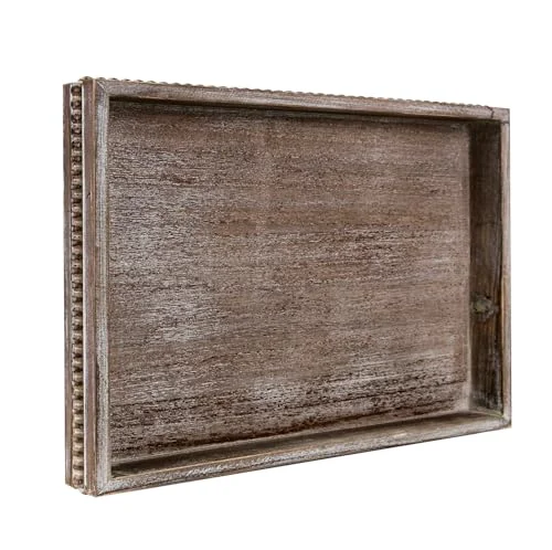 User-Friendly Rectangular Wood Serving Tray Recyclable