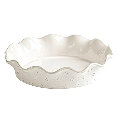 Practical Ceramic Deep Pie Pan for Baking Premium Material