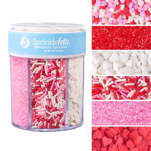 Long-Lasting Valentines Sprinkles 6 6.45 Ounce Soft