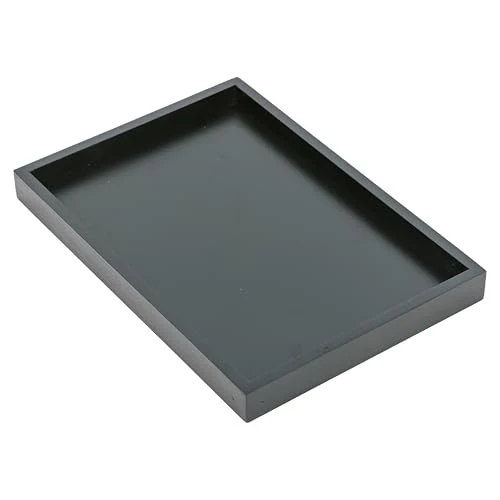 Trendy Natural Bamboo Serving Tray Platter 13 x 9 Rectangular Easy-to-Use