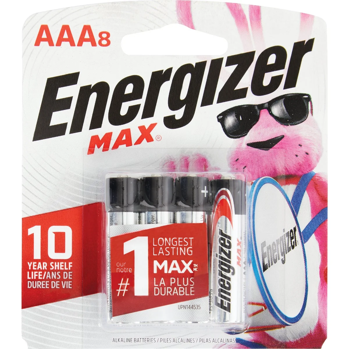 Durable Energizer Max AAA Alkaline Battery 8-Pack Excellent