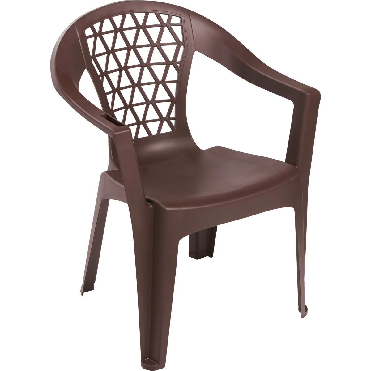 Original Design Adams Penza Earth Brown Resin Stackable Chair Eco-Friendly