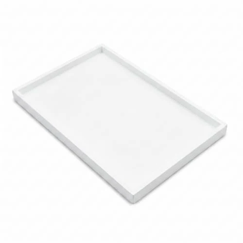 Functional Natural Bamboo Serving Tray Platter 17.75 x 11.8 Rectangular Artisan